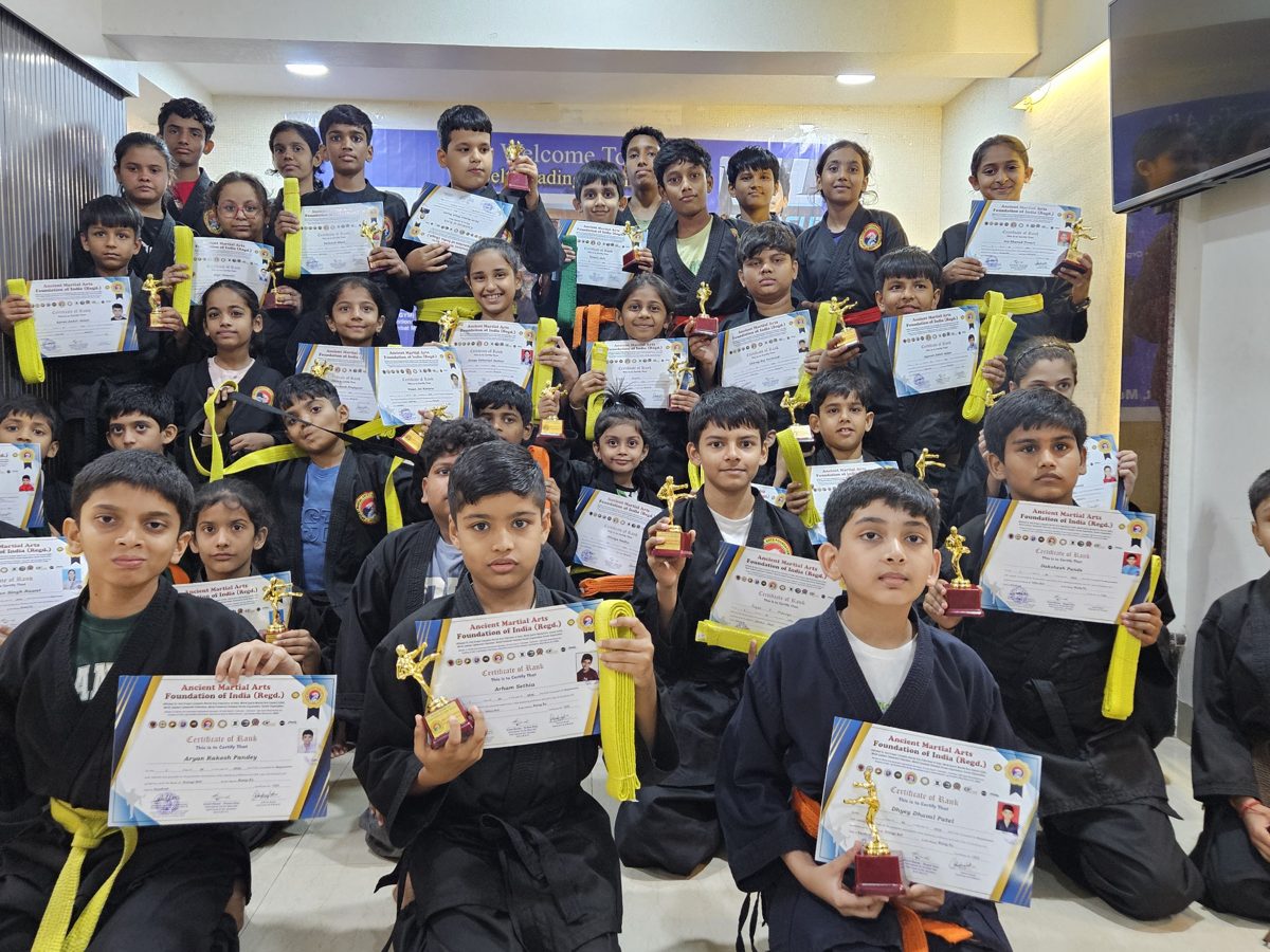 Belt grading ceremony